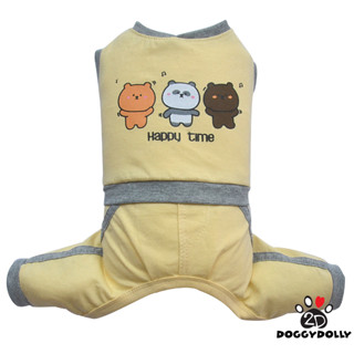 Pet clothes -Doggydolly  เสื้อผ้าแฟชั่น เสื้อผ้าสัตว์เลี้ยง เสื้อผ้าหมาแมว ชุดกางเกง ชุดนอน ชุดสี่ขา C389  ขนาด1-9โล