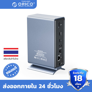 Orico Thunderbolt อะแดปเตอร์เชื่อมต่อ 3 Type C เป็น HDMI 4K 60Hz USB 3.0 3.1 สําหรับ MacBook Mac Windows(TB3)