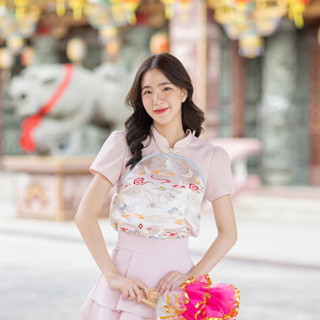 02-263 Premium Pink Rabbit Blouse - 5 ไซส์