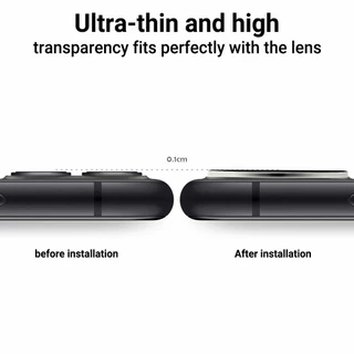 ฟิล์มกระจกนิรภัยกันรอยเลนส์กล้อง 3D for iPhone 11 13 15 17 Air 16 12 14 Pro Max 13 12 Mini 14 15 16 Plus กันกระแทก