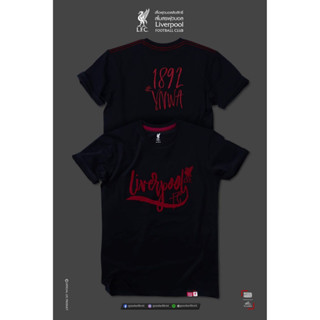 เสื้อคอกลมคอตตอน Liverpool รุ่น T001 สีดำ(SF001)