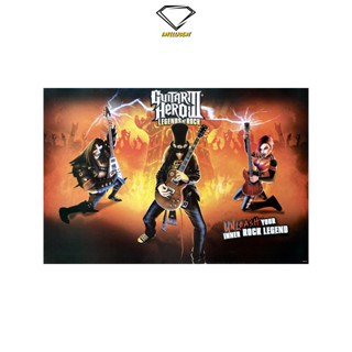 💎Intelligent | โปสเตอร์ Guitar Hero | ขนาด 23.5x34.5 นิ้ว | x 1 แผ่น กีตาร์ ฮีโร่ โปสเตอร์ภาพวาด โปสเตอร์แบรนด์ เกมส์