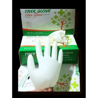 Tree Glove Latex ถุงมือยางธรรมชาติ คุณภาพดี เกรด รพ.🧤ผลิตจากโรงงานที่มีมาตรฐานรับรอง 🧤พร้อมส่ง ส่งไว💨💨