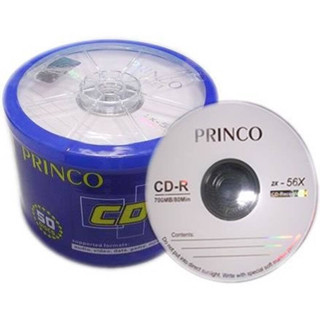 แผ่นซีดี CD-R 700 MB ยี่ห้อ Princo CD-R 700 MB NOBOX CD แผ่นซีดี ของแท้ 2-56X ขายต่อแผ่น