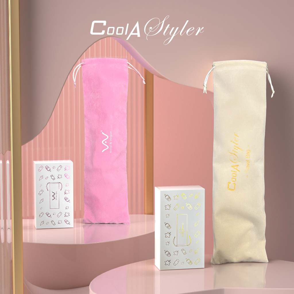 ุถุงผ้า CoolAstyler และ Vivid&Vogue มีให้เลือก 2 สี เหมาะสำหรับเก็บเครื่องหนีบผม เครื่องม้วนผม และอุปกรณ์เสริมต่าง