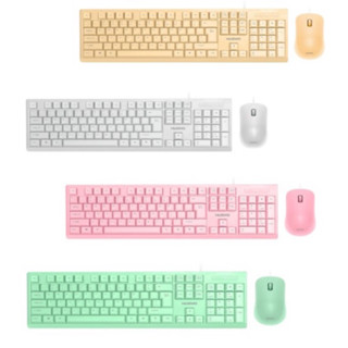 Keyboard and Mouse (NKM628)  - NUBWO หลากหลายสีให้เลือก