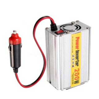 ตัวแปลงไฟรถเป็นไฟบ้าน Power Inverter 12v DC to AC 220V 50Hz Auto Inverter 200W