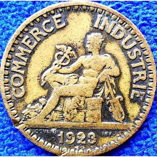 เหรียญ​ฝรั่งเศส​อายุ​100​ปี​ Franc​e, 2 Francs, (รุ่น​Mercury), #​2764T, ใช้แล้ว​