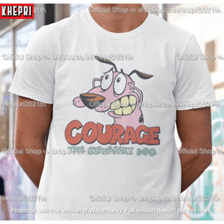 เสื้อยืด Unisex Courage Dog T-Shirt ใส่สบายแบรนด์ Khepri Cotton TC ระวังของปลอม!