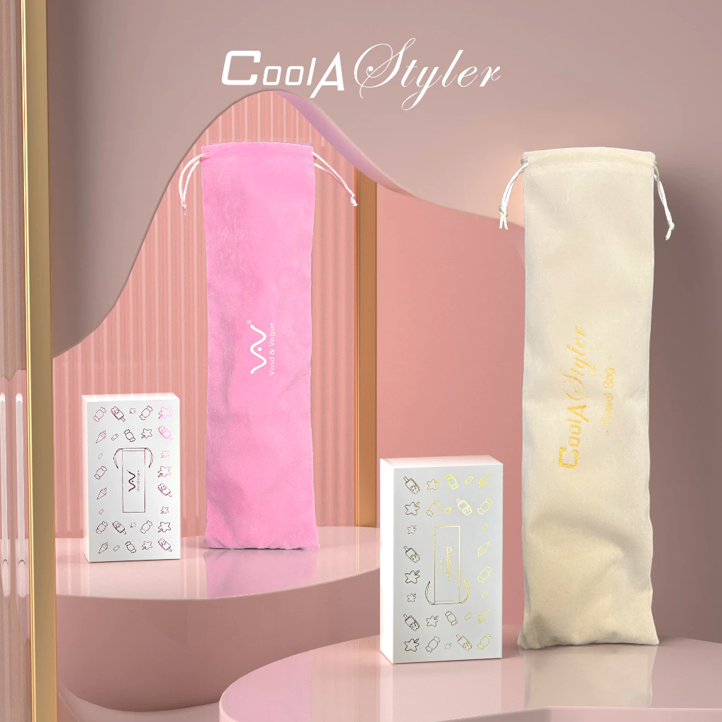 CoolAstyler&vivid&vogue ถุงผ้า มีให้เลือก2สี กระเป๋าจัดเก็บระเบียบพกพา กันกระแทกในการเดินทาง ใส่ เครื่องหนีบผม เครื่องม thumbnail 4
