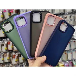 091-📮สิ้นค้าพร้อมส่งในไทย🚚เคสTPUขอบสีหลังขุ่นขอบเงาสำหรับรุ่นSamsungA02s/A52/A53/A73/A13 4G/5G/A32/A32 5G/A12/J7/J7Prime