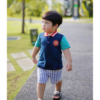 Mikaloveskids - T35 Color-blocked Polo set