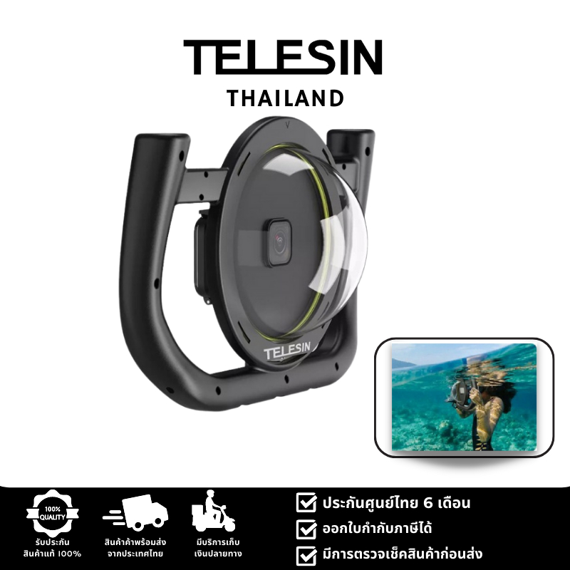 presentimer Dôme pour plongée pour GoPro Hero 7 6 5, étui étanche