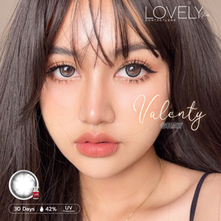 ✨ Valenty Gray ขนาดตาโต ตาหวานตัดขอบ (Bigeyes) ☀️กรองแสง uv เลนส์แท้จดทะเบียนถูกต้อง ผ่านอย.ไทย บิ๊กอายสีเทา✔️