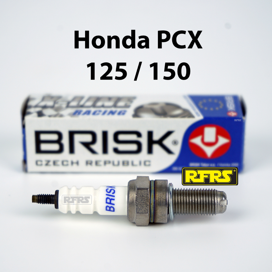 หัวเทียน BRISK X-Line 4 เขี้ยว แกนเงิน HONDA PCX 125 PCX 150 Spark Plug (8X21ROA) รองรับทุกน้ำมัน