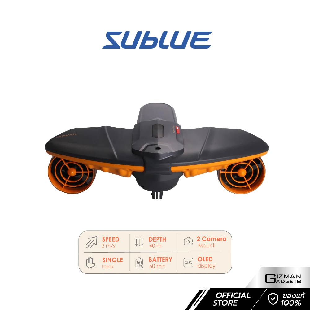 Sublue Navbow Plus Underwater Scooter อุปกรณ์ช่วยในการดำน้ำ พกพาสะดวก มีน้ำหนักเบา รับประกัน 6 เดือน
