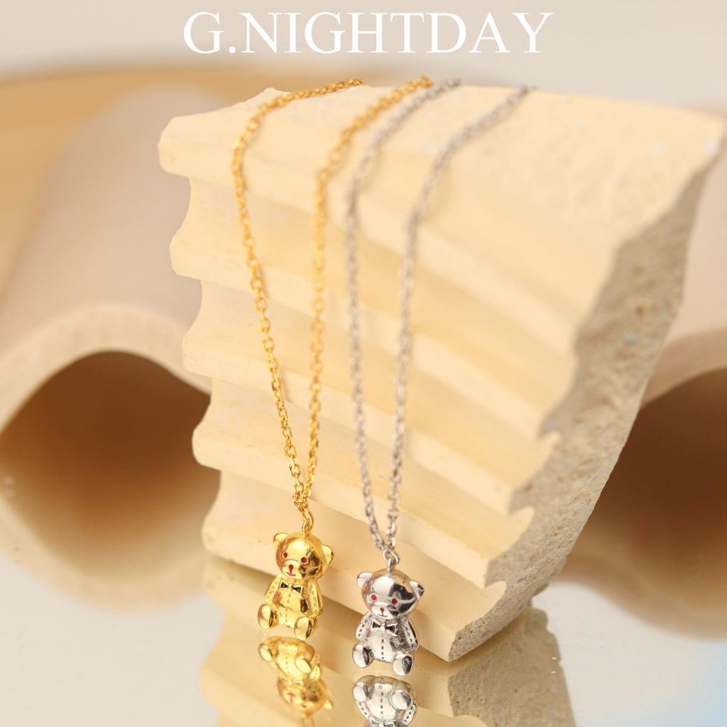 G.NIGHTDAY - สร้อยคอรูปน้องหมี New Collection บอกรักผ่านสร้อยคอหมี Mr.Hug