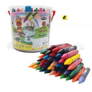 สีเทียนแท่งเล็ก KIDART 150 แท่งคละสี  R150/B