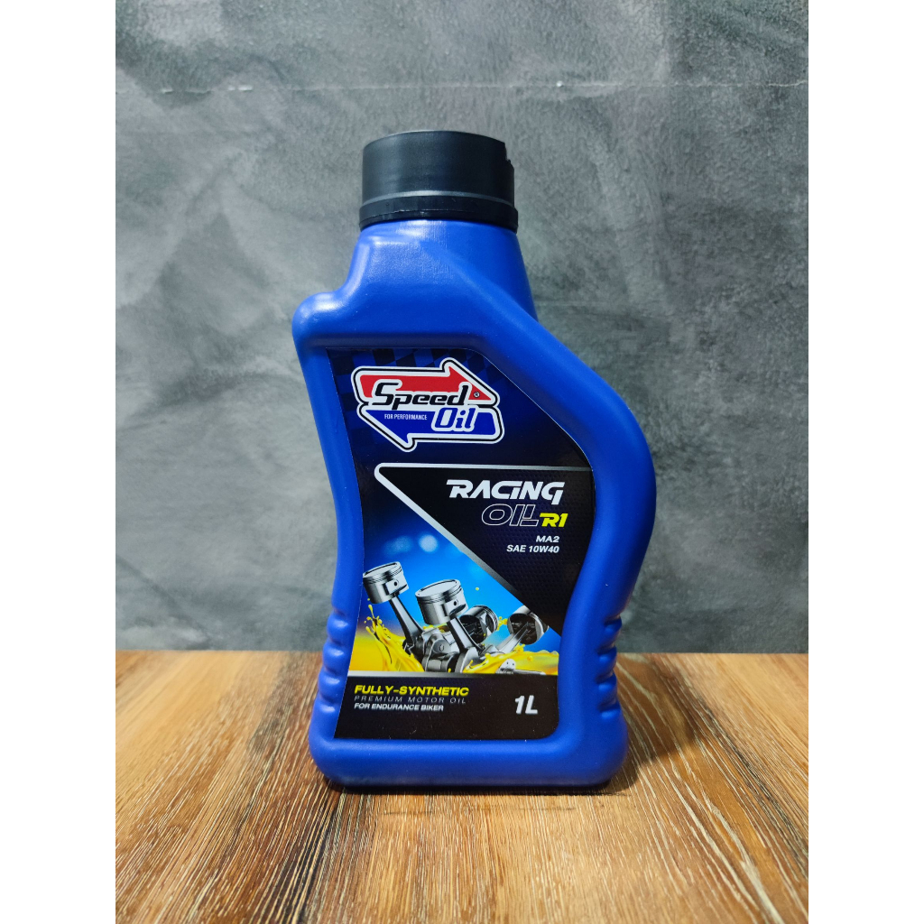 RACING OIL R1 MA2 OIL (SAE) น้ำมันเครื่อง speed oil แบบสังเคราะห์100%  Fully-Synthetic 10w-40 สำหรับ
