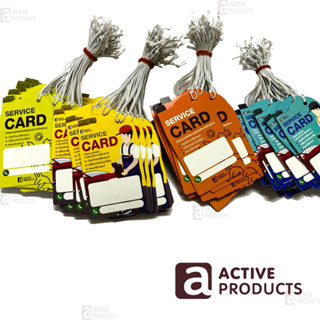 ป้ายแขวนสำเร็จรูป(AP0501-001)Card Serviceสำหรับบริการเช็คระยะเปลี่ยนถ่ายของเหลวเหมาะสำหรับอู่ซ่อมรถยนต์1แพ็ค50ใบ