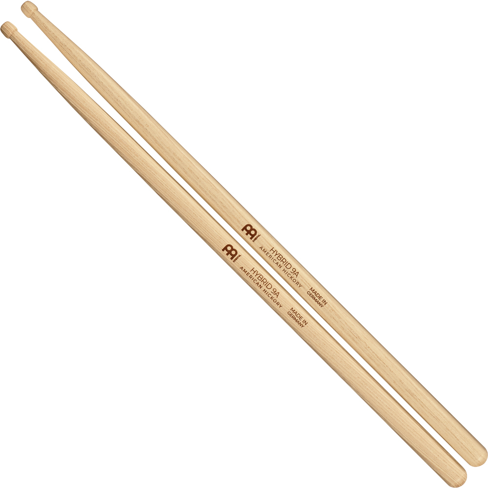 ไม้กลอง MEINL Stick & Brush Hybrid 9A Wood Tip Drumstick - American Hickory (SB133)