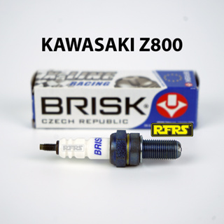 หัวเทียน BRISK X-Line 4 เขี้ยว (4 หัว) แกนเงิน KAWASAKI Z800 Spark Plug (9X01ROA)  รองรับทุกน้ำมัน Made in EU