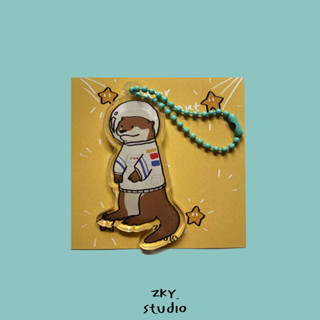 Keyring Astronaut Otter