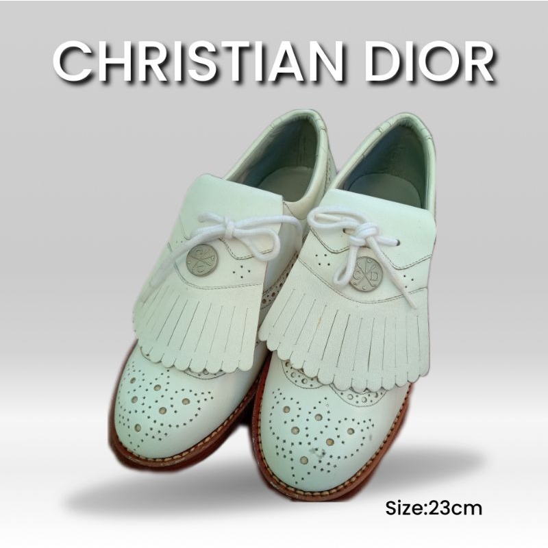 รองเท้าหนังChristian Diorแท้ออกช็อป(มือสอง) #ST03