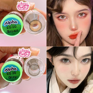 Alpha ตาประกายสวยปัง คอนแทคเลนส์แฟชั่น รายเดือน ลายขายดี แถมตลับฟร