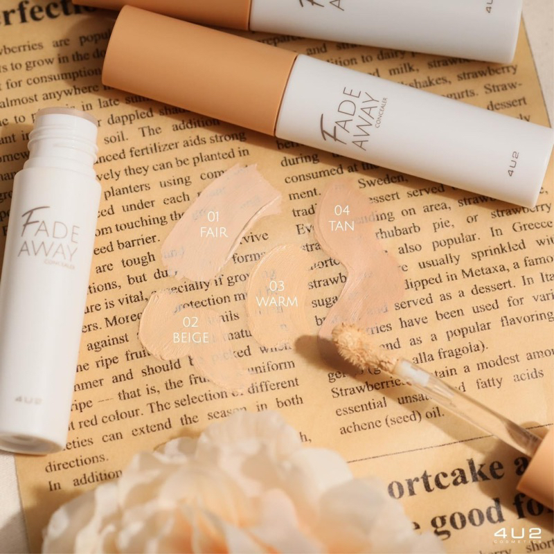 𝟰𝗨𝟮 𝗙𝗔𝗗𝗘 𝗔𝗪𝗔𝗬 𝗖𝗢𝗡𝗖𝗘𝗔𝗟𝗘𝗥 𝗩𝗘𝗥.𝟮 คอนซีลเลอร์เนื้อครีม รูปที่ 6