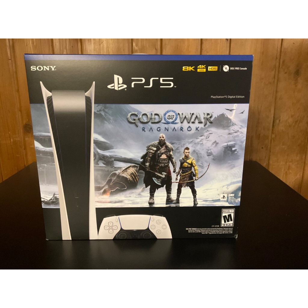 PlayStation 5 PS5 Digital Edition Console God of War Ragnarok Overnight
