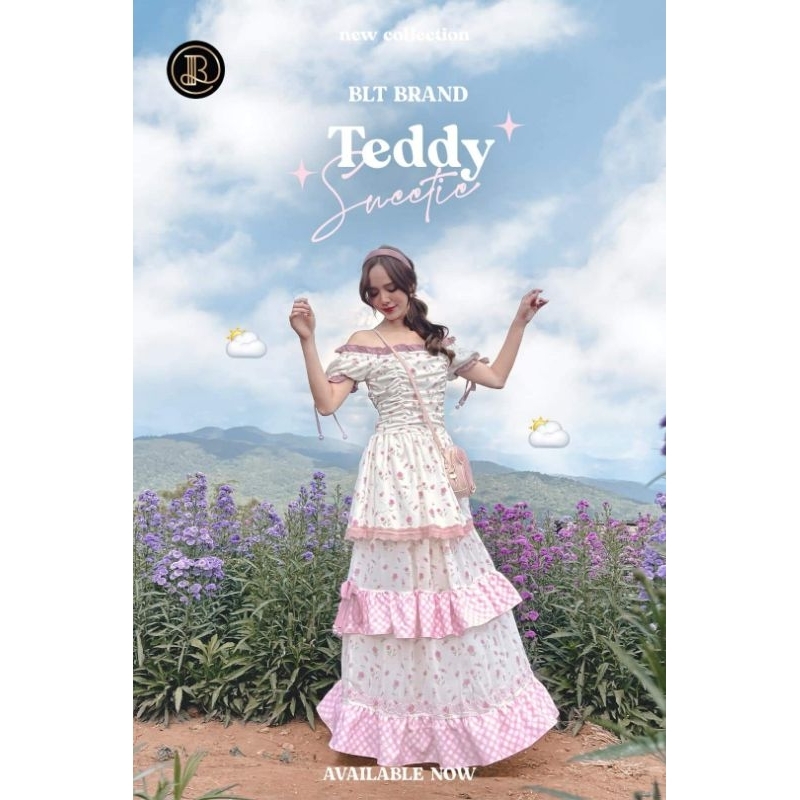 BLT Brand Teddy Sweetie แม็กซี่เดรส เดรสยาว เดรสเจ้าหญิง maxi dress