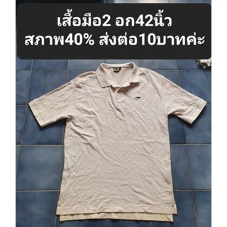 เสื้อมือ2 อก42นิ้วสภาพ40% ส่งต่อ10บาทค่ะ