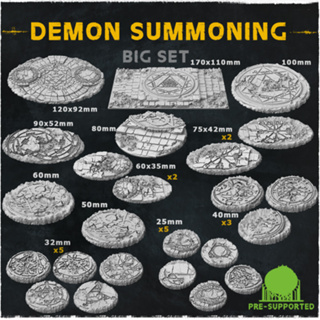 Demon summoning bases ฐานโมเดล warhammer 40k [Designed by Zabavka]