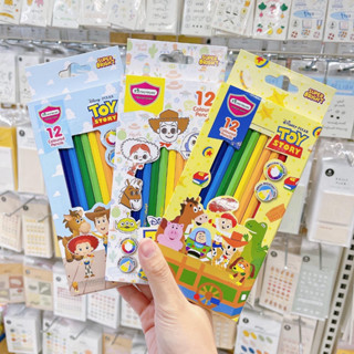 Master Art ดินสอสีไม้ ลาย Toy Story  แท่งยาว เซ็ต 12 สี   รุ่น super bright