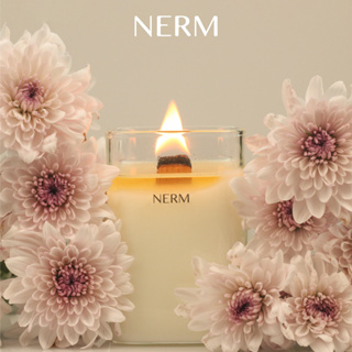 Nerm Candle200g เทียนหอมไขถั่วเหลือง เทียนหอมอโรม่า เทียนหอมปรับอากาศ กลิ่นหอม ไร้ควัน เทียนหอมสร้างบรรยากาศ แต่งห้องนอน