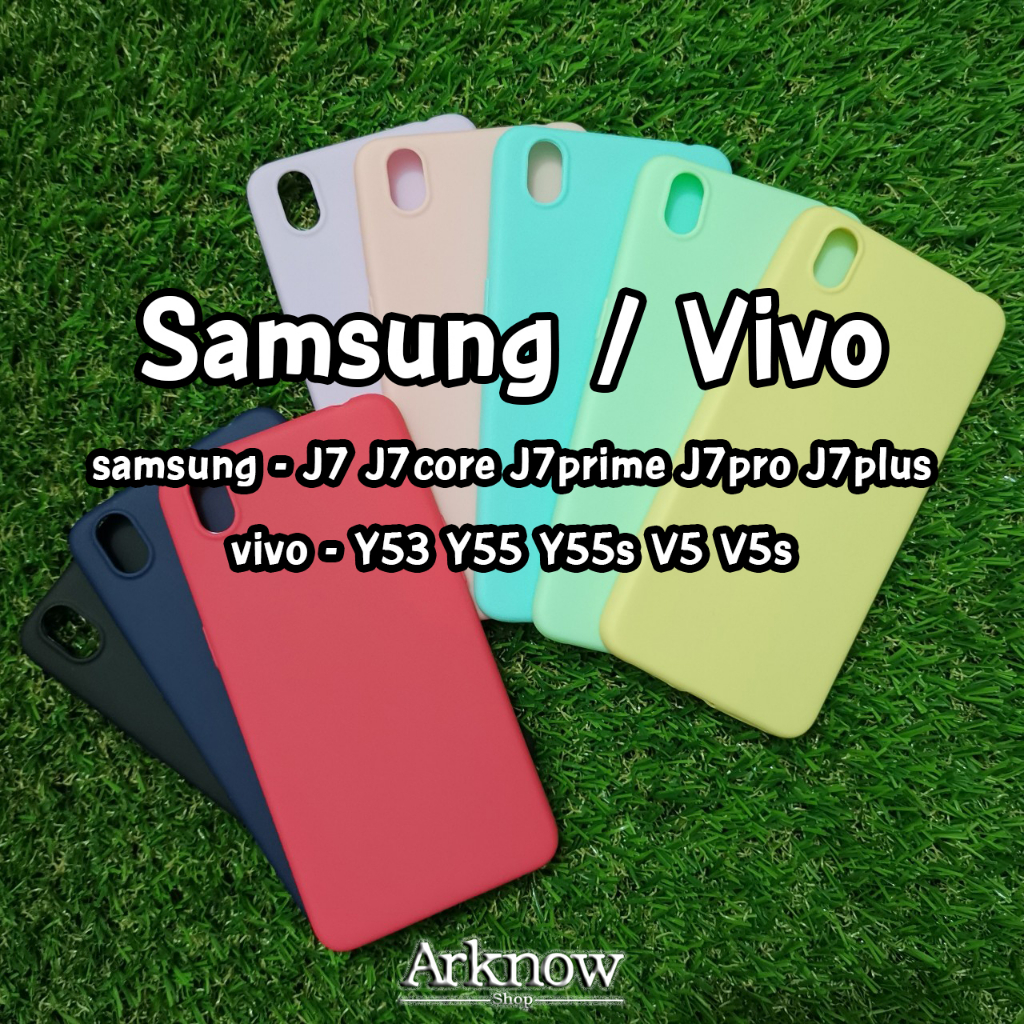 เคสซิลิโคน สีพาสเทล แบบบาง ราคาถูก มีของพร้อมส่ง Samsung J2prime J7 J7core J7prime J7pro J7plus Vivo