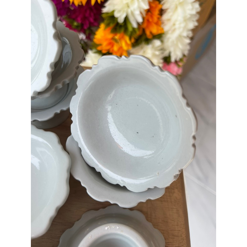 DG12- ❌รุ่นตำหนิ📍 งดดราม่า ❌พานเซรามิคขนาด 3 นิ้วรุ่นมีรอยจุดดำใหญ่เป็นตำหนิไม่ส่งผลต่อการใช้งาน - รูปที่ 7