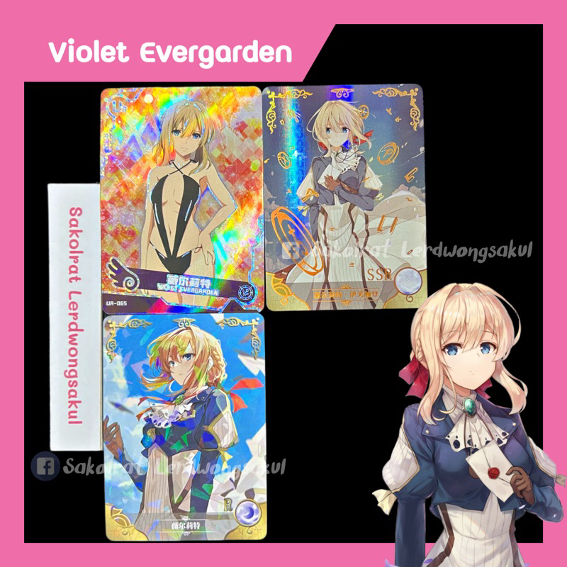 Violet Evergarden 💖 การ์ดสะสม Goddess เกม การ์ตูน อนิเมะ ✨