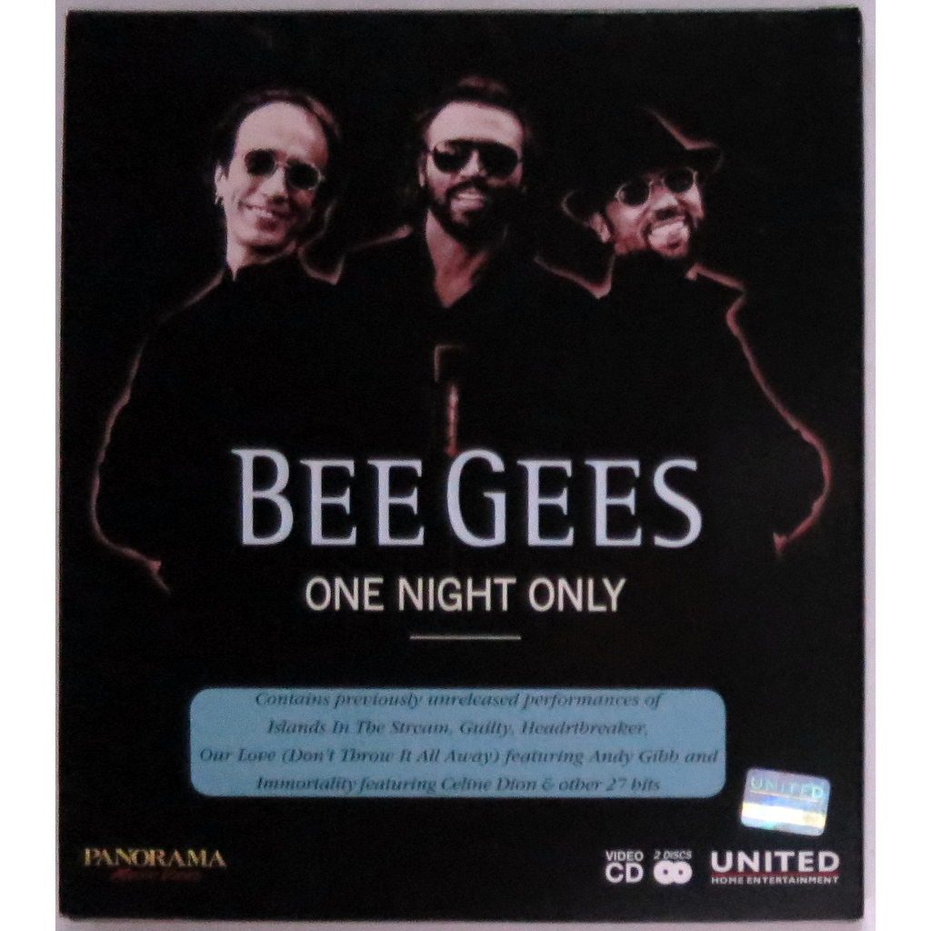 VCDบันทึกการแสดงสด BEE GEES ONE NIGHT ONLY