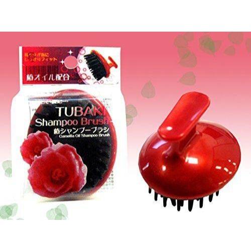 [พร้อมส่ง]Tubaki Shampoo Brush Camellia Oil Shampoo Brush  แปรงแชมพูผสมน้ำมันดอกคามิเลีย  แปรงผมทรงก