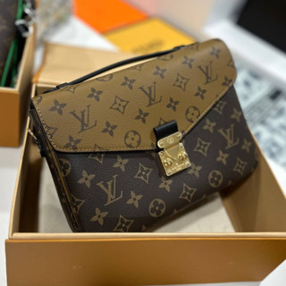 กระเป๋าสะพายข้าง LOUIS VUITTON POCHETE MÉTIS BAG MONOGRAM EMPREINTE  งานVip หนังแท้💛