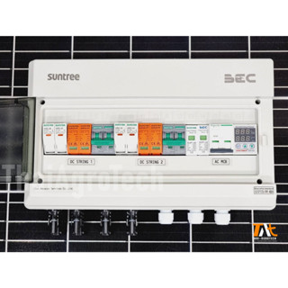 ตู้คอมบายเนอร์ OnGrid AC-DC Combiner box 2String (AC Breaker schneider Schneider) สำหรับระบบออนกริดขนาด 3-8 Kw 1Phase พิ