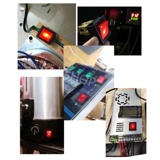 สวิตช์กระดกใหญ่มีไฟ KCD4 Rocker Switch ON-OFF 16A 250V 20A 125V 220V เลือก 4 ขา / 6 ขา สีแดง เขียว สวิทช์เปิดปิด
