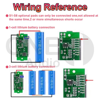 OneAudio ไฟแสดงระดับแบต 1S - 8S วัดแบตลำโพงdiy ไฟสถานะแบต ไฟแสดงสถานะแบต วัดโวลท์12v ตัววัดโวลท์แบต ไฟแสดงแบตเตอรี่21v