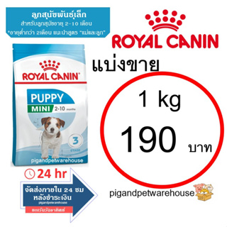 Royal Canin แบ่งขาย Mini Puppy 1กิโลกรัม โรยัลคานิน ลูกสุนัขพันธุ์เล็ก เดือน โรยัล คานิน Mini Adult แบ่งขาย Mini Starter