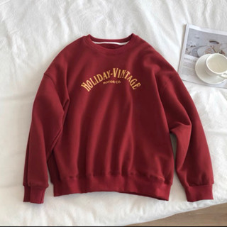 Holiday Vintage fleece sweater ใส่โค้ด SAYASEP1 ลด 100.-  ขั้นต่ำ 500.-