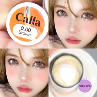 รุ่นสุดฮิต คอนเเทคเลนส์​ ​ calla brown (lovelylens) ใส่สบายตาตลอดวัน