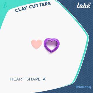 Heart A Shape Clay Cutter/ Clay Cutter Tools/ Clay Earring Cutter/ Plastic Polymer Cutter/ พิมพ์กดดินรูปทรงหัวใจ