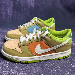 ของแท้ 100%Nike Dunk Low (GS) สวมแบบย้อนยุคเย็บด้วยสี